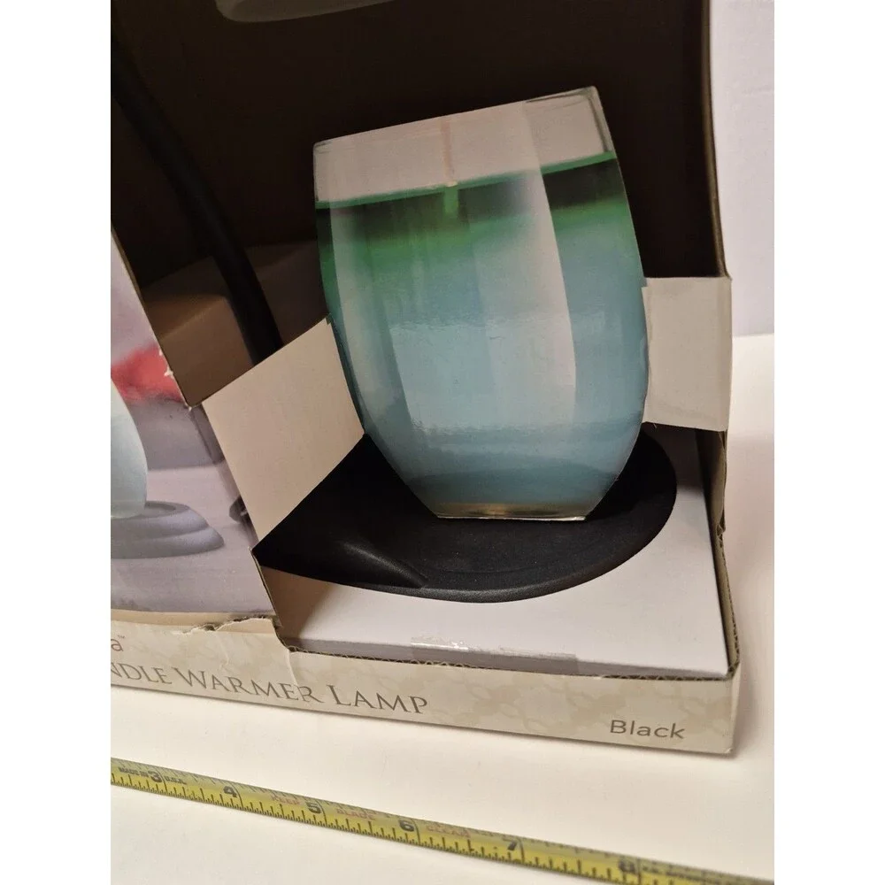 New In Box Aurora Candle Warmer Lamp Black